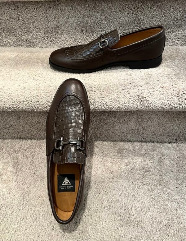 BV Men's Full-Grain Leather Loafers, Hand-Stitched - Classic